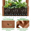 Promotions Vazonas su treliažu 66x32x152 cm rudos medienos