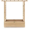 Promotions Vazonas su treliažu ir stogu 110x44x113,5 cm natūralus