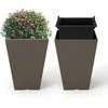 Promotions Vazonų rinkinys, 25x25x35 cm, 29x29x57 cm, Rudas
