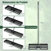 Promotions Vejos lyginimo grėblys 76,2x25,4 cm juodas