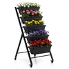 Promotions Vertikalus pakeltas sodinimo lysvės lovelis 58,4x68,6x116,8 cm juodos spalvos metalas