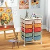 Promotions Vėžimėlis daiktams laikyti su ratukais, 66x36.8x86.4 cm, daugiaspalvis