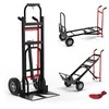 Promotions Vežimėlis, Konvertuojamas 3-in-1 Metalinis, 57x53x131 cm, Juoda Raudona