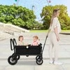 Promotions Vežimėlis, 2 vaikams, reguliuojama rankena, juoda