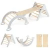 Promotions Vidaus laipiojimo rėmas, 4 viename Montessori laipiojimo trikampių rinkinys, 75x55x64 cm, pilkas