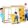 Promotions Vidaus žaidimų aikštelė, 6-in-1 džiunglių sporto kompleksas, 171.5x109.2x110.5 cm, Vaivorykštė, Medis