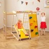 Promotions Vidaus žaidimų aikštelė, 6-in-1 džiunglių sporto kompleksas, 171.5x109.2x110.5 cm, Vaivorykštė, Medis