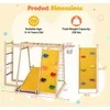 Promotions Vidaus žaidimų aikštelė, 6-in-1 džiunglių sporto kompleksas, 171.5x109.2x110.5 cm, Vaivorykštė, Medis