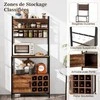 Promotions Virtuvės lentyna su lizdu, vyno lentyna 9 buteliams, 80x40x170 cm, juoda