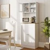 Promotions Virtuvės sandėliavimo spintelė, 59.7x35.6x170.2 cm, balta