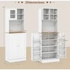 Promotions Virtuvės sandėliavimo spintelė, 59.7x35.6x170.2 cm, balta