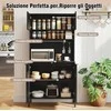 Promotions Virtuvės sandėliavimo spintelė 80x40x164 cm juoda, laikymo