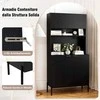 Promotions Virtuvės sandėliavimo spintelė 80x40x164 cm juoda, laikymo