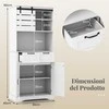 Promotions Virtuvės sandėliavimo spintelė, 80x40x180 cm, balta, laikymas