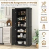 Promotions Virtuvės spintelė 76x40x185 cm Juoda Saugykla