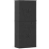 Promotions Virtuvės spintelė, 77x39x183 cm, juoda, su saugykla