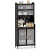 Promotions Virtuvės spintelė, 79x37x192 cm, juoda