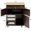Promotions Virtuvės vežimėlis, 67.3x36.8x86.4 cm, Rudas