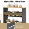 Promotions Virtuvės pagalbinis vežimėlis, 20x8x32 colių, baltas ir rudas