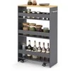 Promotions Virtuvinis vežimėlis, 47,5x13x80,5 cm, pilka, su laikymo vieta