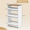 Promotions Virtuvinis vežimėlis, 47,5x30x80,5 cm, balta, su laikymo vieta