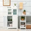 Promotions Vonios kambario laikymo spintelė 58x30x109 cm juoda