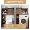 Promotions Vonios kambario organizatorius 84,5x17x128 cm Tamsiai ruda saugykla