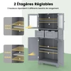 Promotions Vonios kambario spintelė 60x30x128 cm pilka