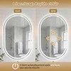 Promotions Vonios sieninis veidrodis, 80x50 cm, sidabrinis, su apšvietimu, atsparus dūžiams
