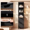 Promotions Vonios spintelė, 30.5x30.5x145 cm, juoda, MDF
