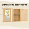Promotions Vonios spintelė, 34x15x53 cm, natūrali mediena