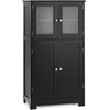 Promotions Vonios spintelė 58x30x109 cm juoda mediena