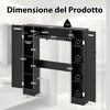 Promotions Vonios spintelė, 89x18x99 cm, juoda, MDF