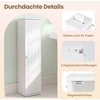 Promotions Vonios spintelės komplektas 16x17x69 cm Baltas MDF