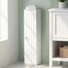 Promotions Vonios spintelės komplektas 16x17x69 cm Baltas MDF