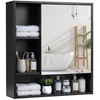 Promotions Vonios veidrodinė spintelė 56x16x61 cm Juoda