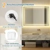 Promotions Vonios veidrodis, LED, 80x60 cm, sidabrinis