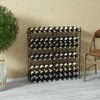 Promotions Vyno lentyna, 10 aukštų, 97.8x25.4x100.3 cm, juoda, metalas