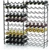 Promotions Vyno lentyna, 10 aukštų, 97.8x25.4x100.3 cm, juoda, metalas