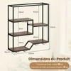 Promotions Vyno lentyna, 102x30x112 cm, ruda, su sandėliavimu