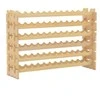 Promotions Vyno lentyna, 120x29x79 cm, Natūrali, Masinė mediena