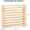 Promotions Vyno stovas, 120x29x106 cm, natūralus