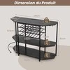 Promotions Vyno stovas, 120x40x92 cm, Rudas