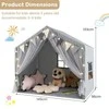 Promotions Žaidimų palapinė, 145x96x133 cm, pilka, audinys