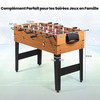 Promotions Žaidimų stalas, 3 viename daugiafunkcinis, 122x58x82,5 cm, rudos spalvos