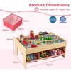 Promotions Medinis traukinių rinkinys su stalu, 91,4x63,5x39,4 cm, raudonas