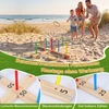 Promotions Žiedų mėtymo žaidimas 5 virviniai žiedai 50x50x14 cm spalvotas