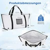 Promotions Žuvies aušintuvas krepšys 122x46x51 cm Baltas PVC Izoliuotas Nesandarus Saugojimo