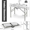 Promotions Žuvies filė stotis, sulankstoma, 101,5x65,5x107,5 cm, balta