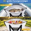 Promotions Žvejo Krepšys 98x46x50 cm Baltas PVC Vandeniui Atsparus Izoliuotas Saugojimas